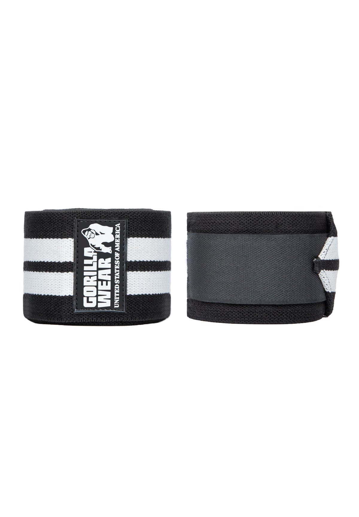 Gorilla Wear GW Knee Wraps 2,5 m, black/white