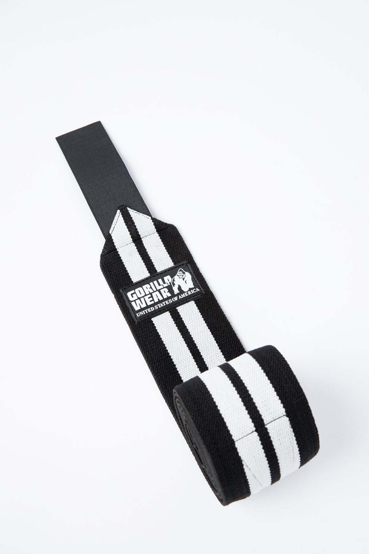 Gorilla Wear GW Knee Wraps 2,5 m, black/white