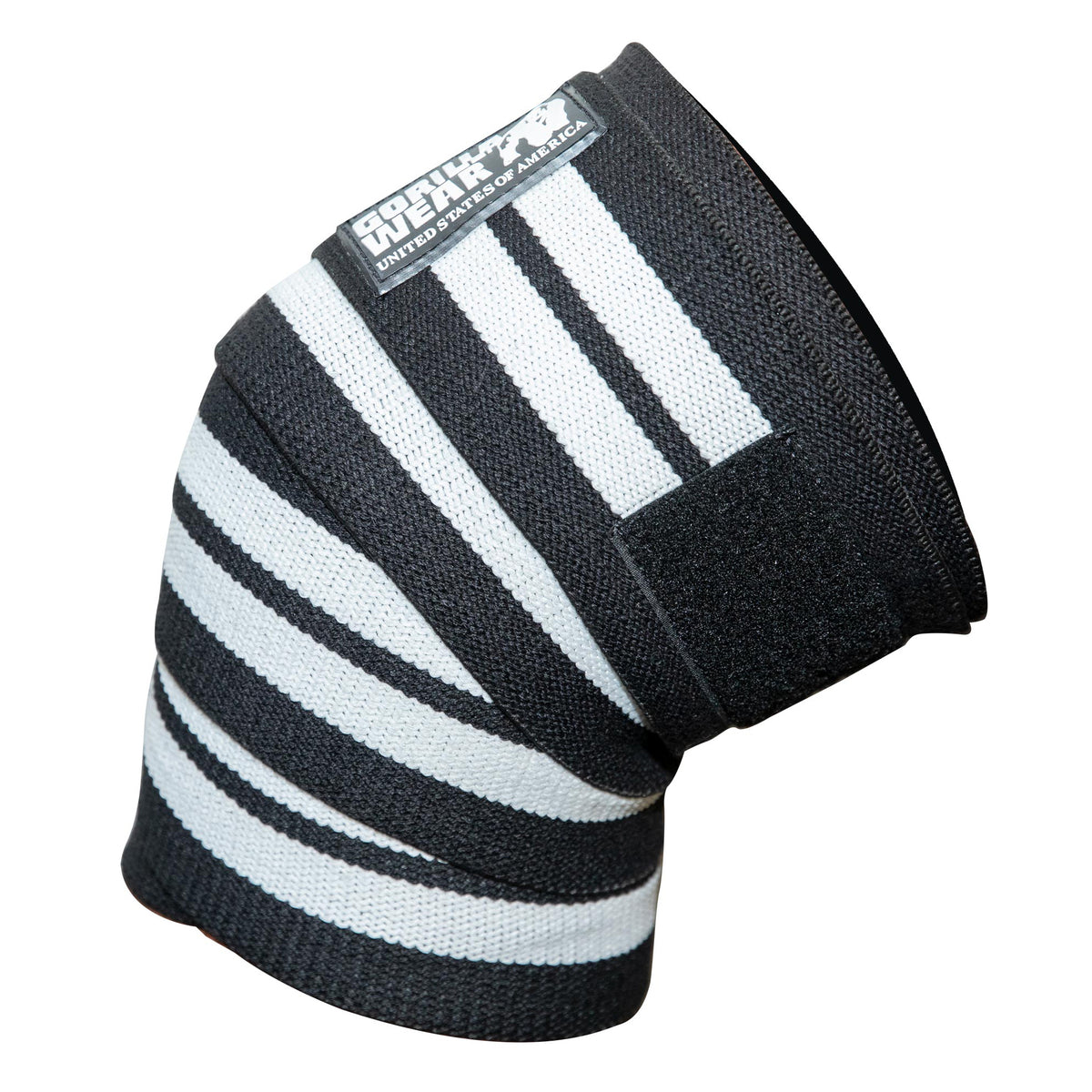 Gorilla Wear GW Knee Wraps 2,5 m, black/white