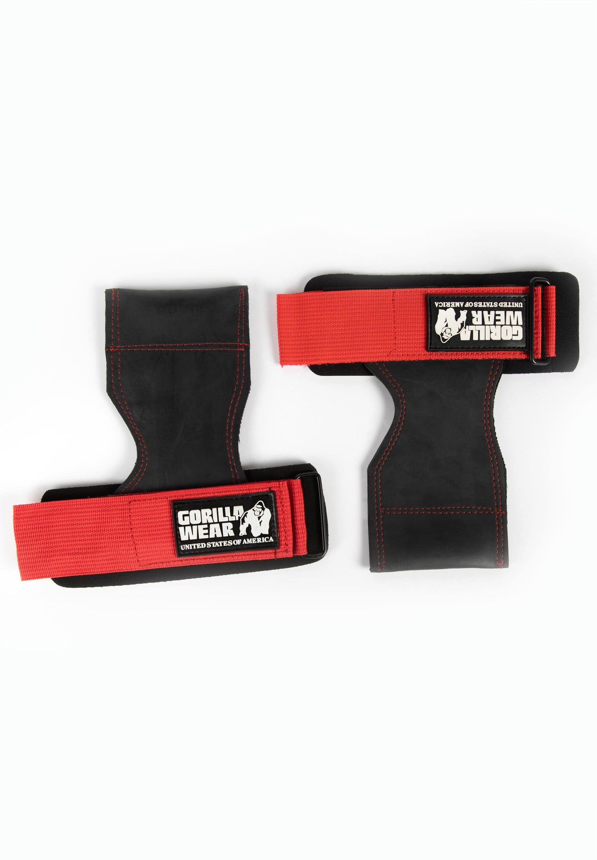 Gorilla Wear Lifting Grips, black/red