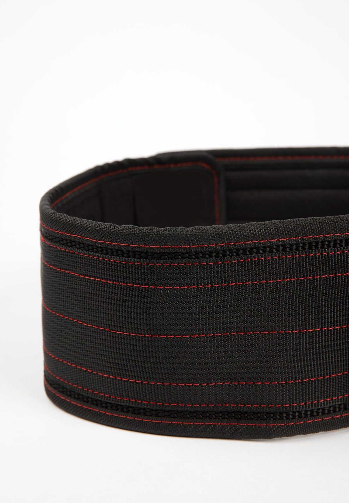 Gorilla Wear 4 Inch Nylon Belt, black/red