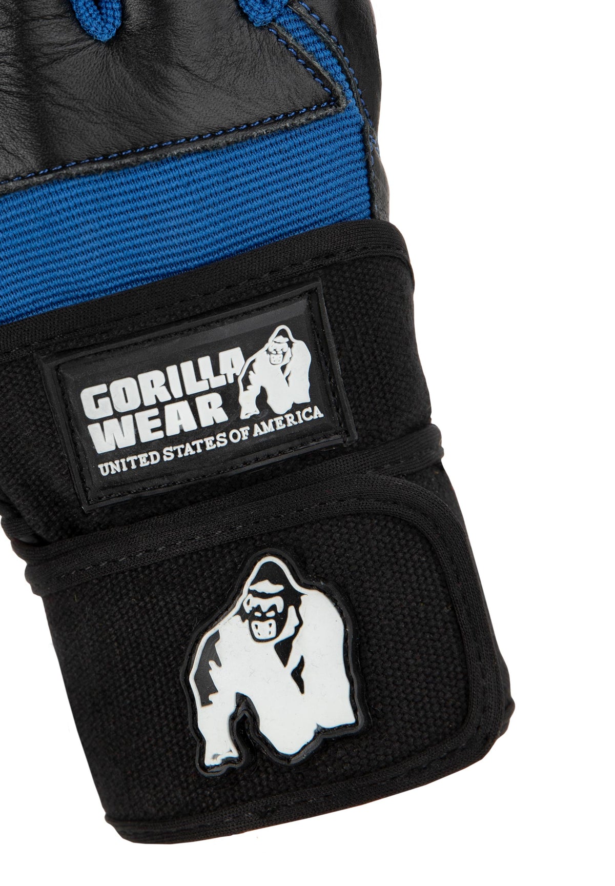 Gorilla Wear Dallas Wrist Wraps Gloves, black/blue