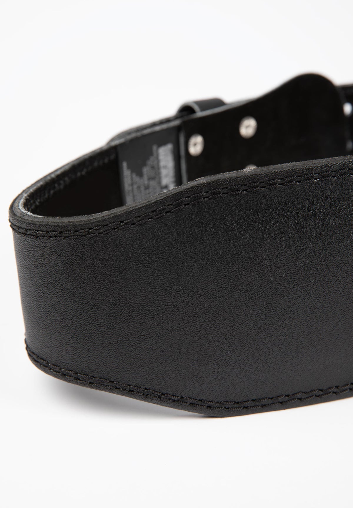 Gorilla Wear 4 Inch Padded Leather Belt, black/red