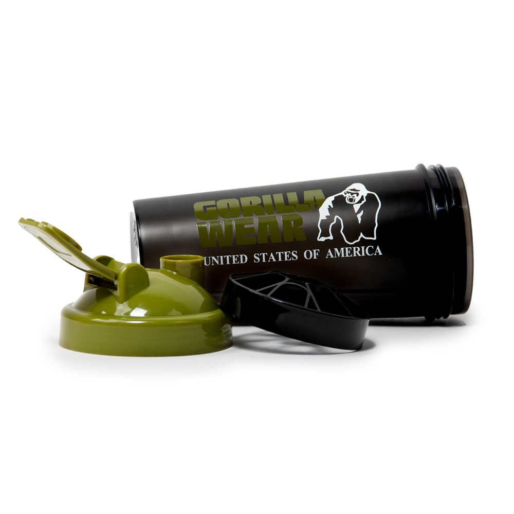 Gorilla Wear Shaker XXL 1000 ml, black/army green