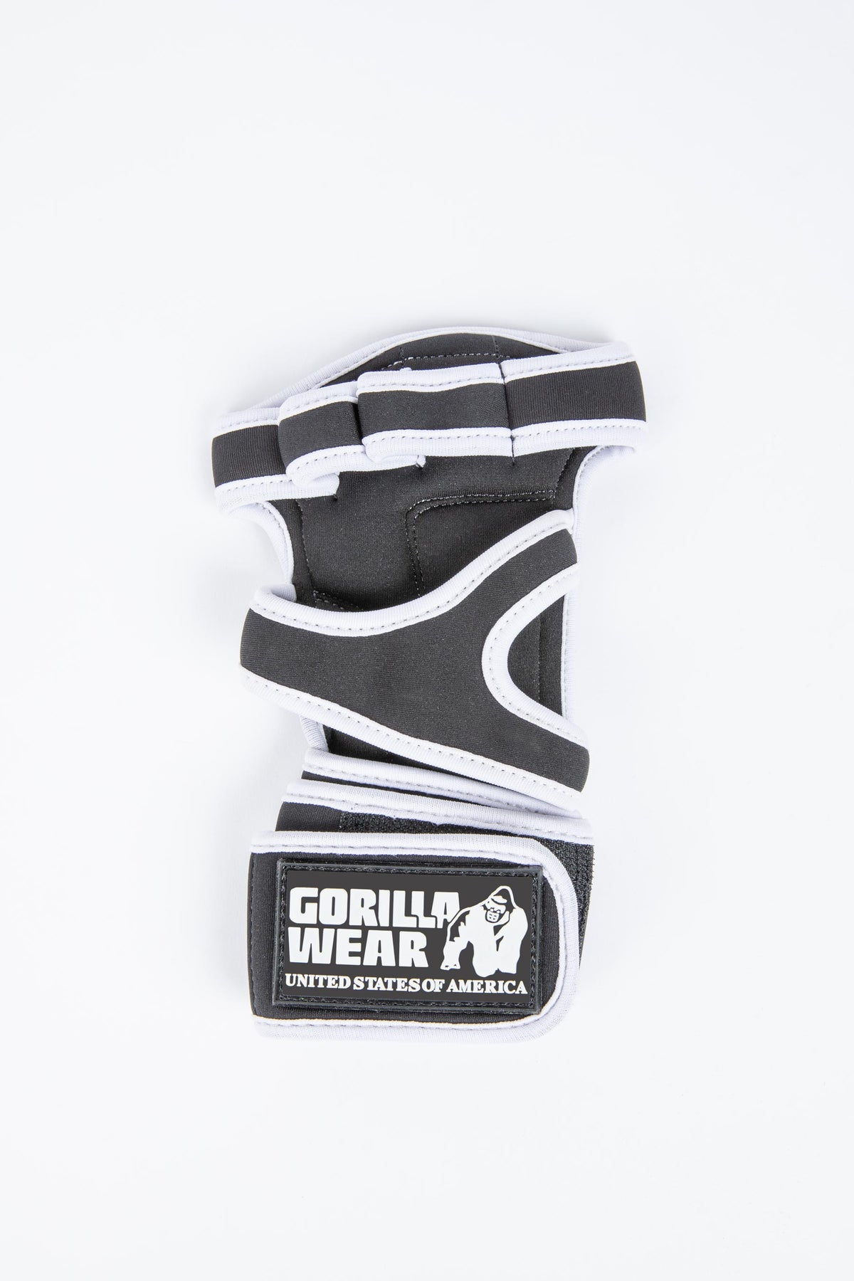 Gorilla Wear Yuma Weightlifting Workout Gloves, black/white