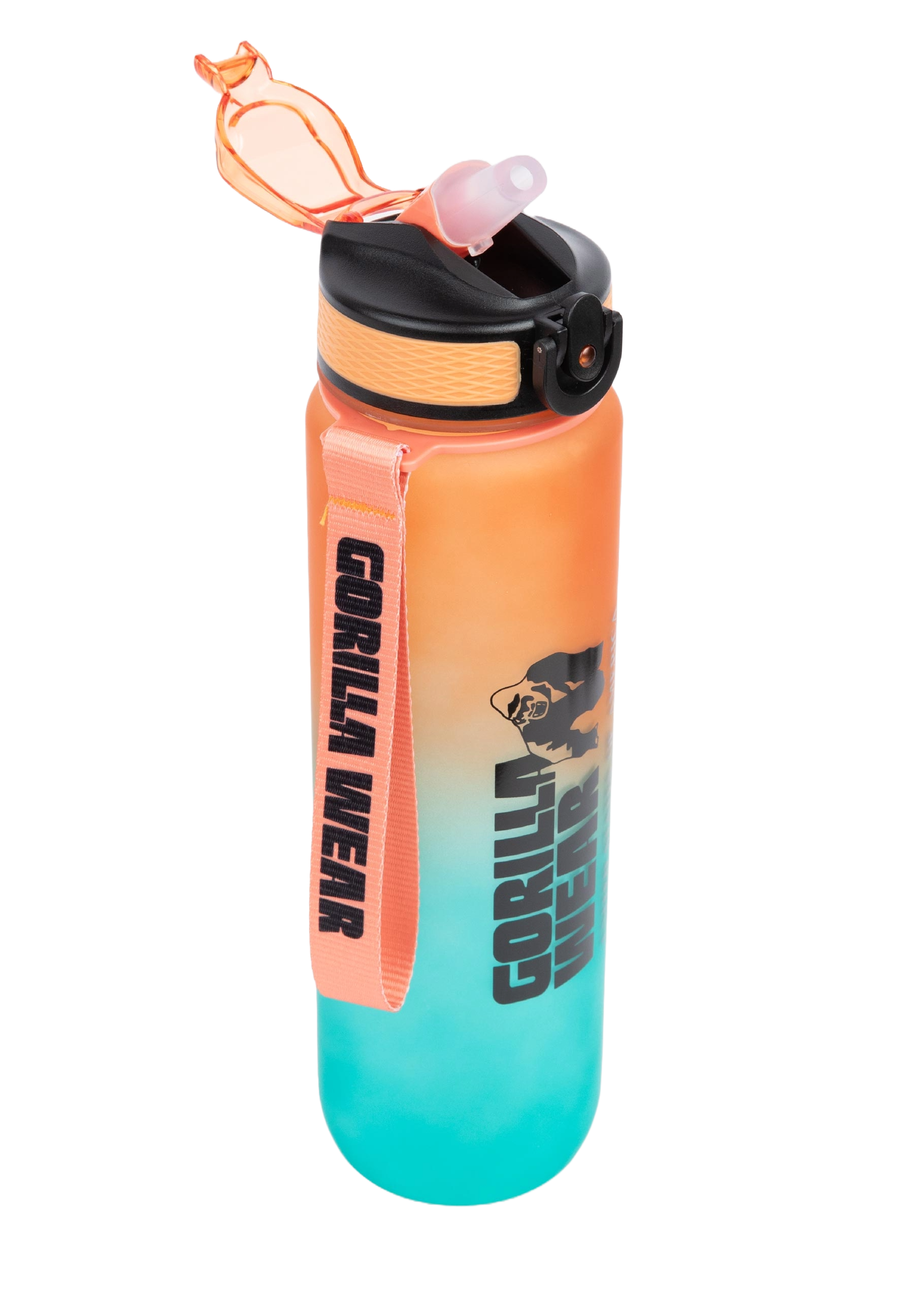 Gorilla Wear Gradient Water Bottle, green/orange