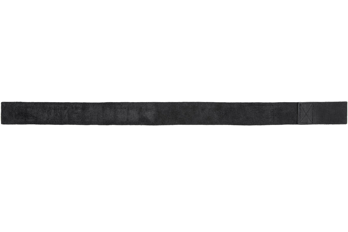 Gorilla Wear Leather Lifting Straps, black