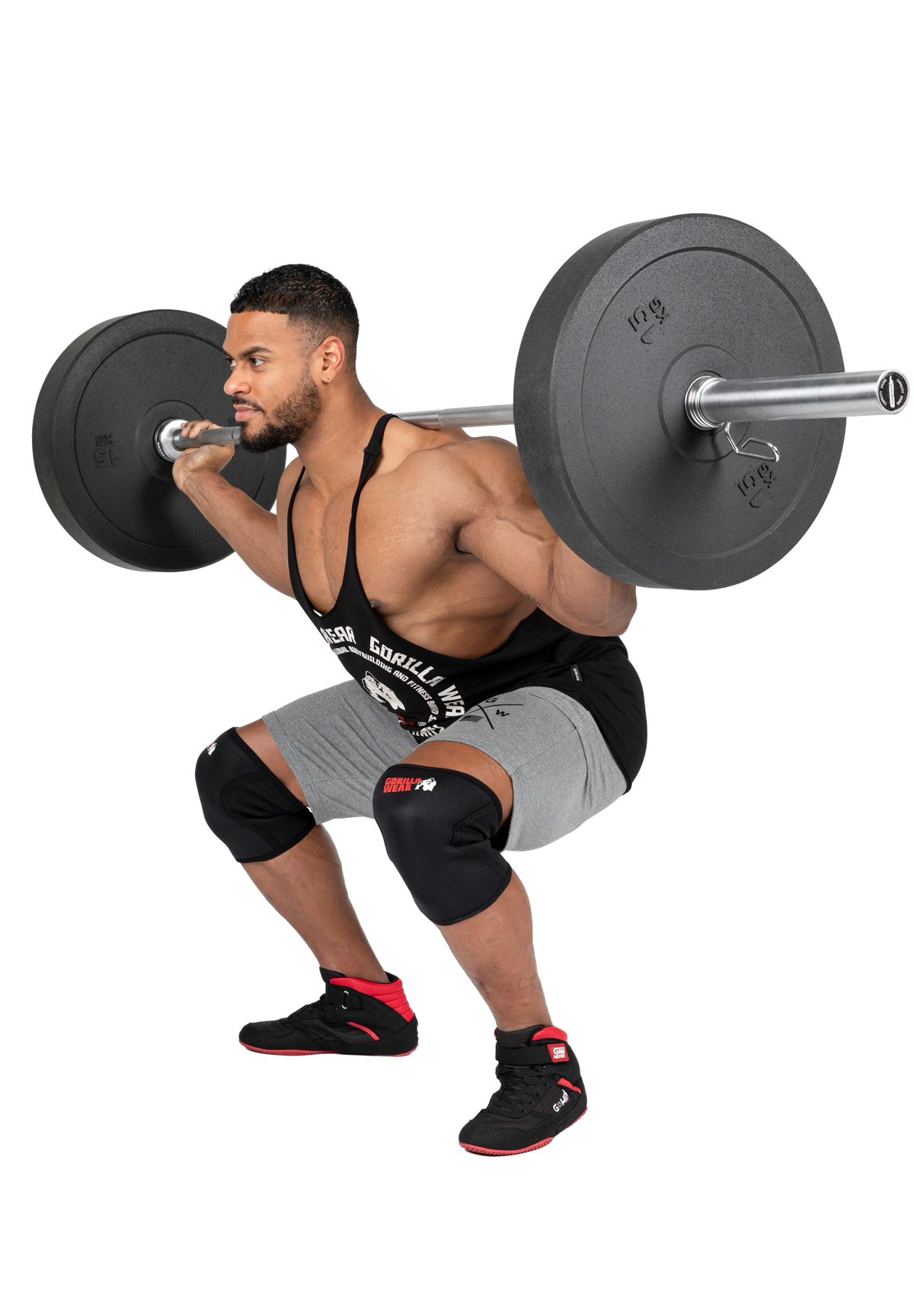 Gorilla Wear 7 MM Knee Sleeves, black