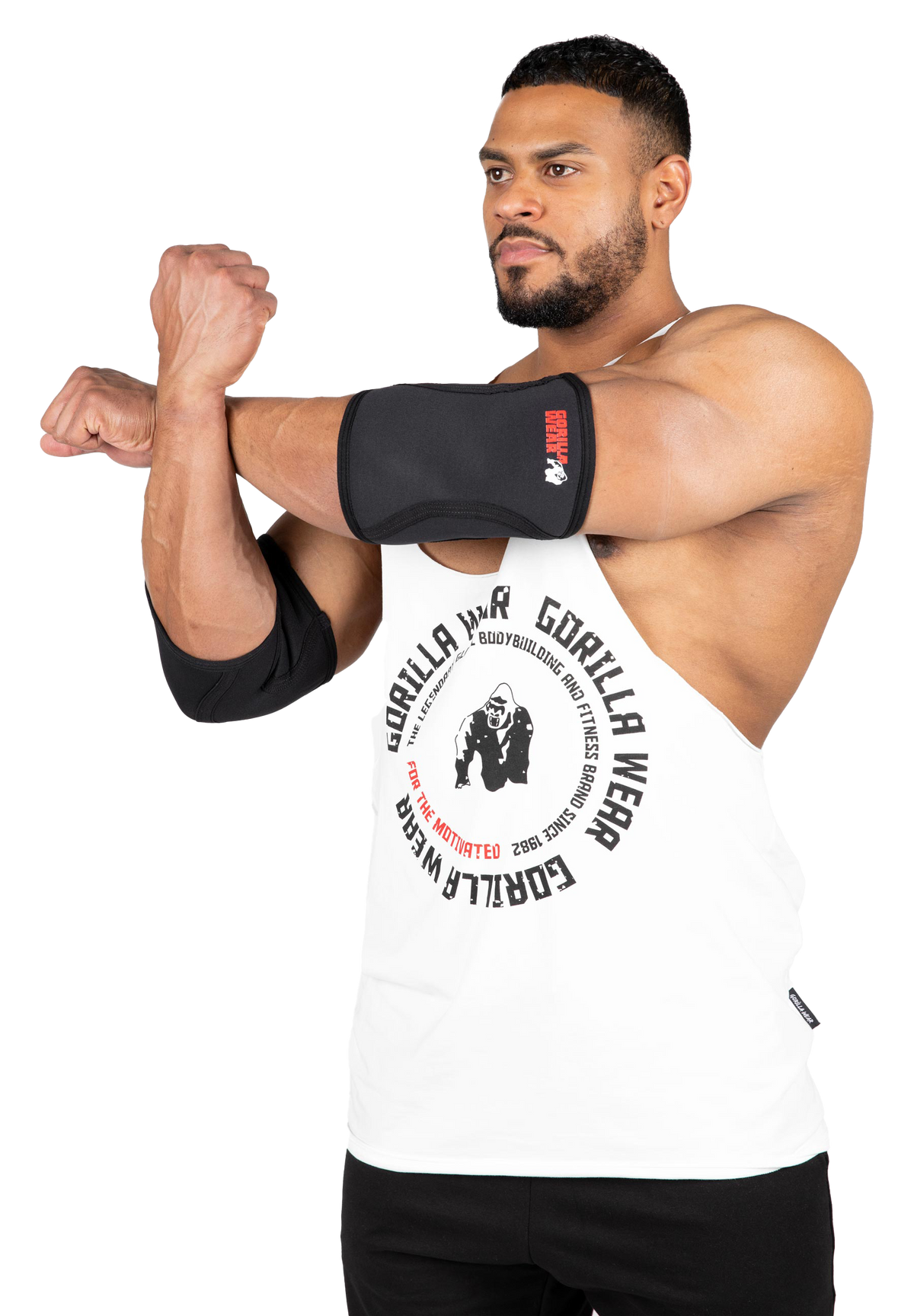 Gorilla Wear 3 MM Elbow Sleeves, black