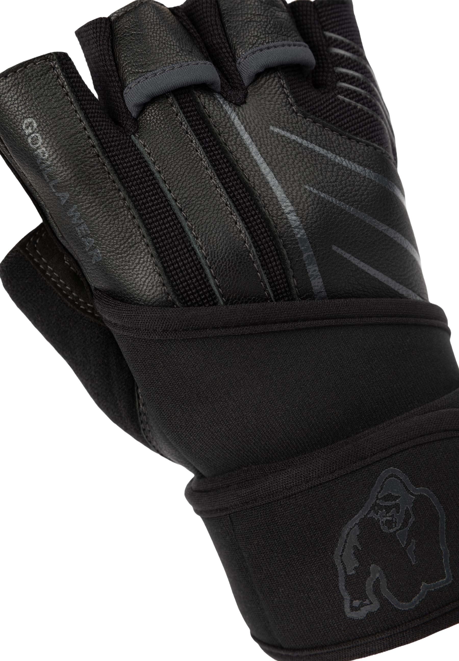 Gorilla Wear Dallas Wrist Wraps Gloves 2.0, black/grey