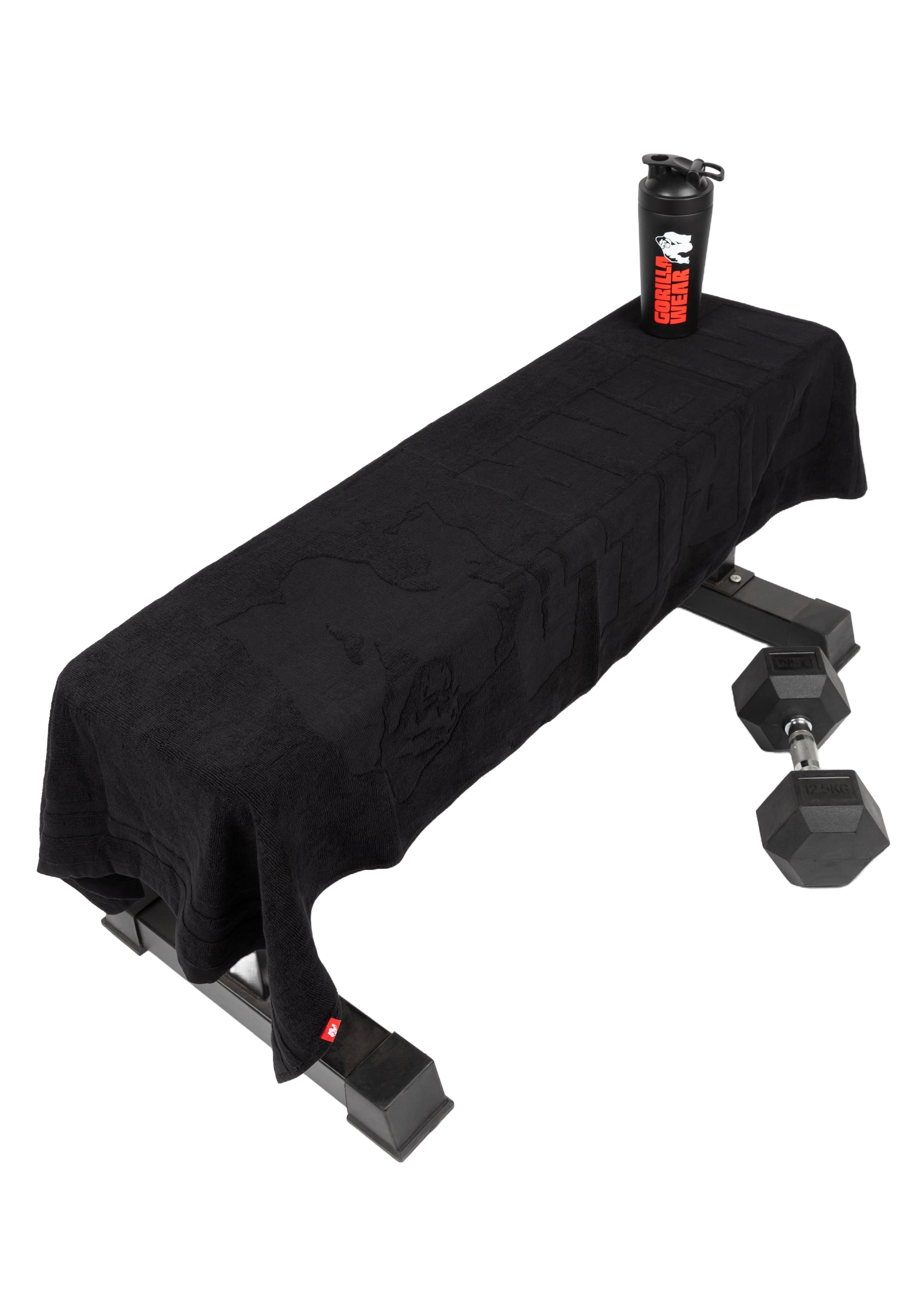 Gorilla Wear Large Towel, black