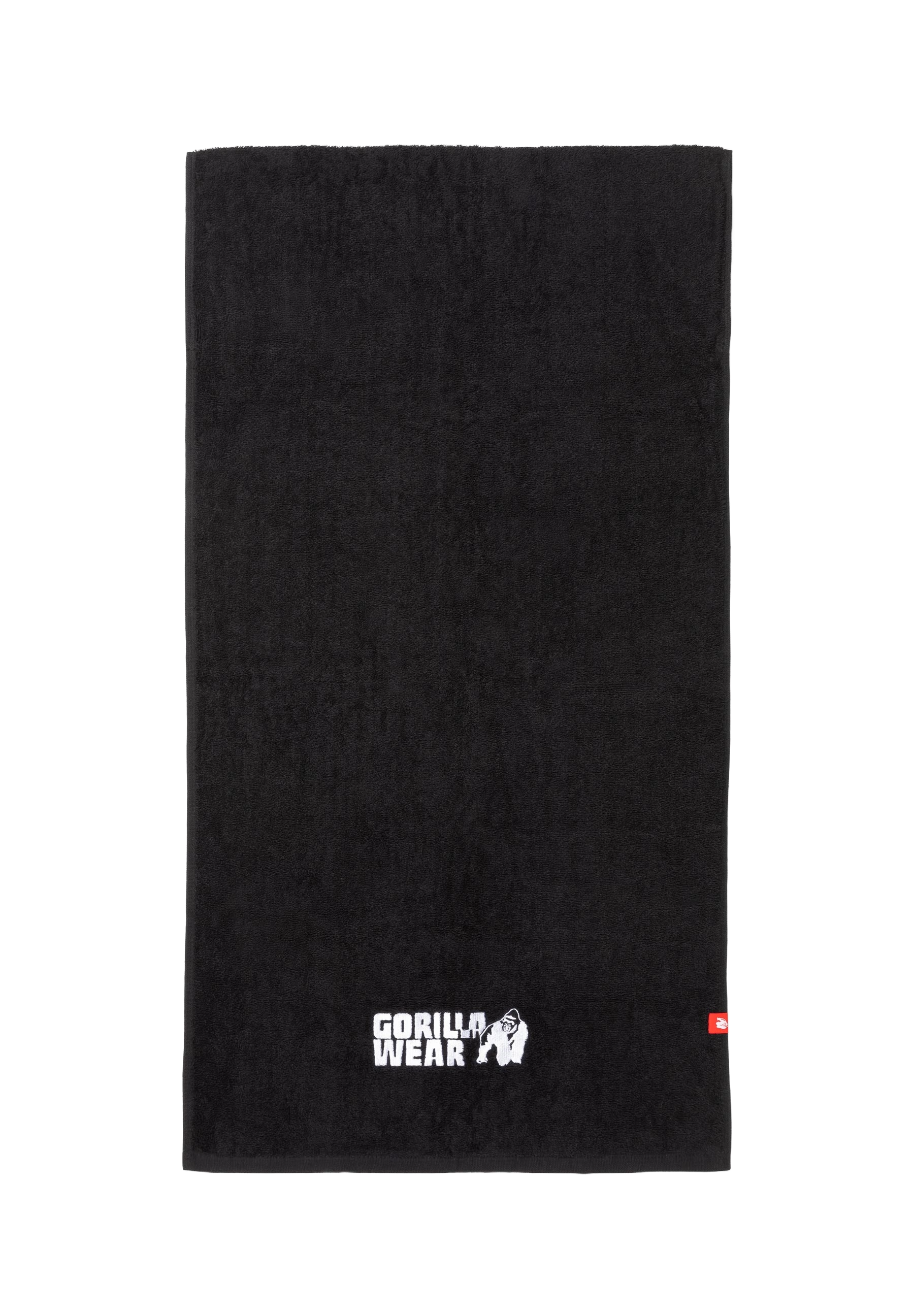 Gorilla Wear Zip Pocket Gym Towel, black