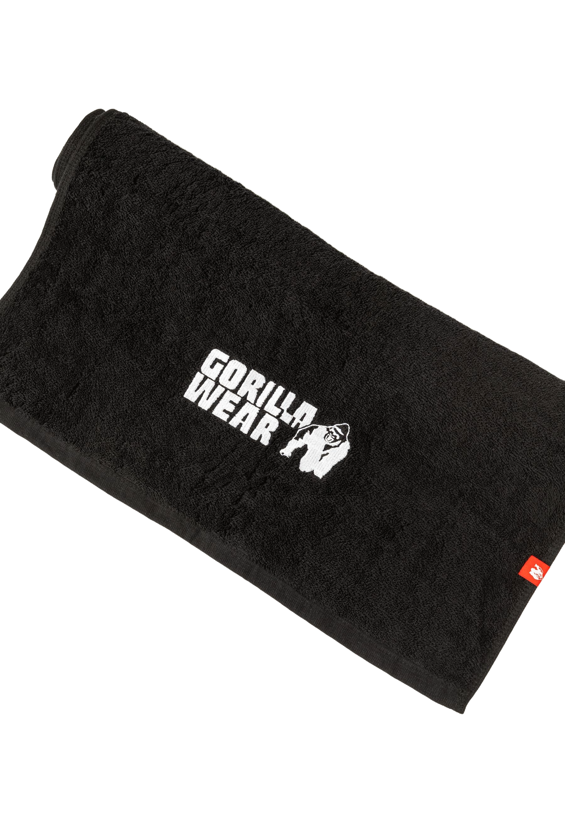 Gorilla Wear Zip Pocket Gym Towel, black