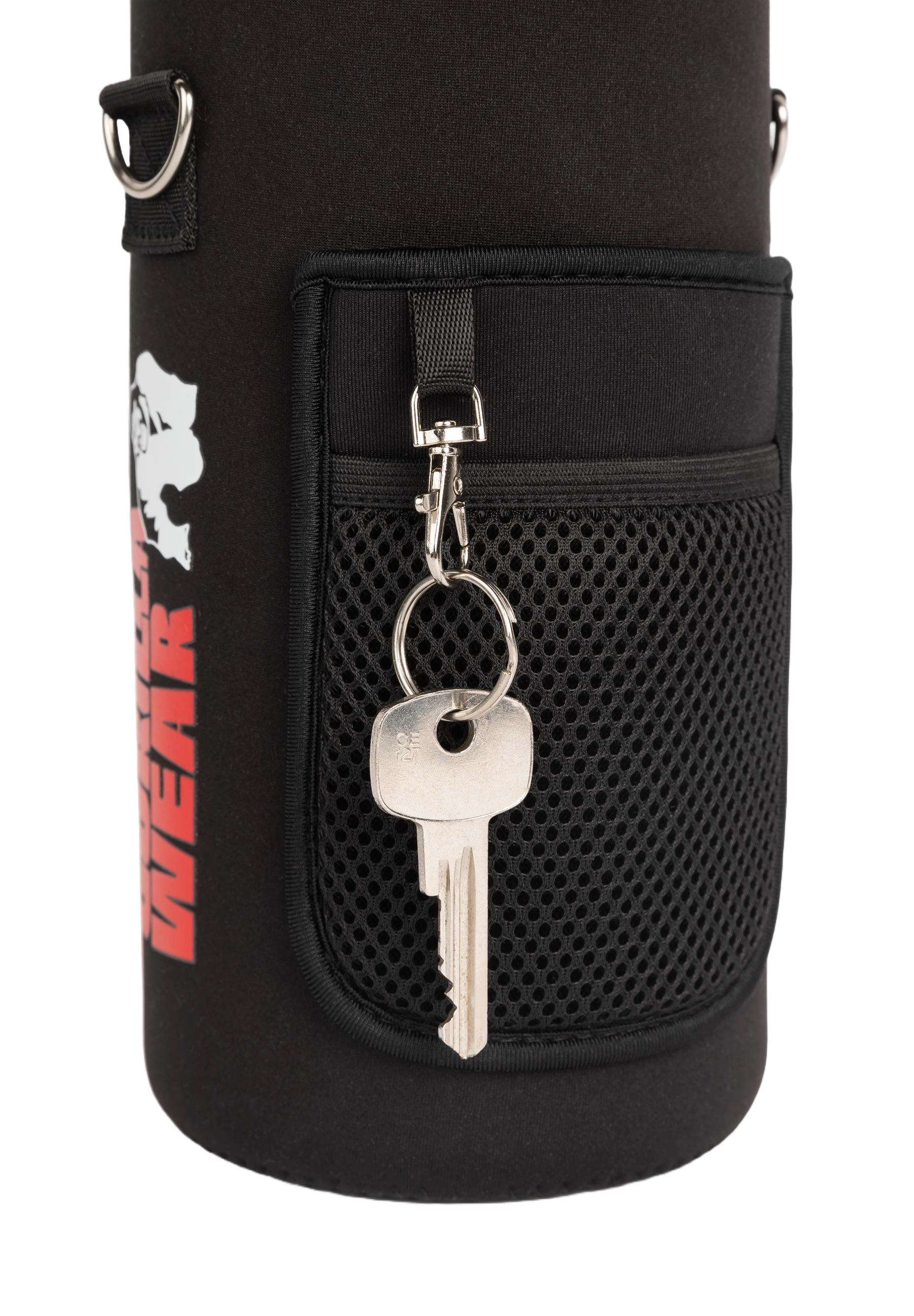 Gorilla Wear Water Bottle With Sleeve 2 L, black