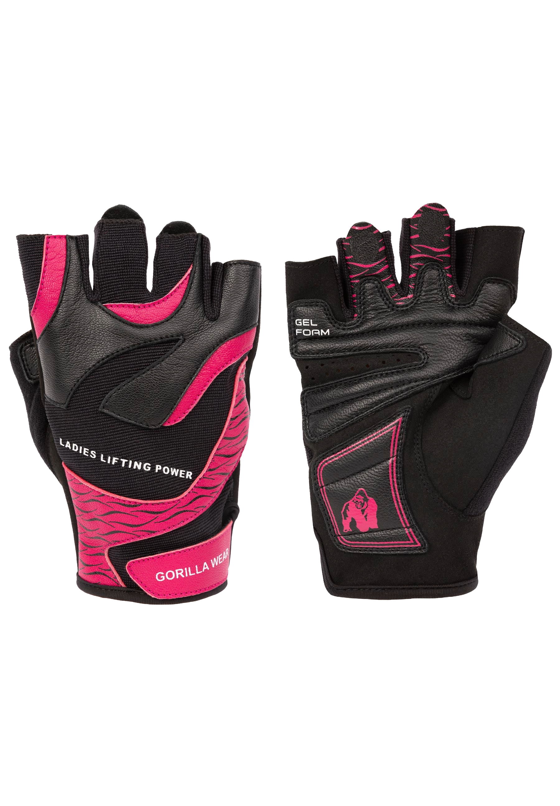 Gorilla Wear Women's Fitness Gloves 2.0, black/pink