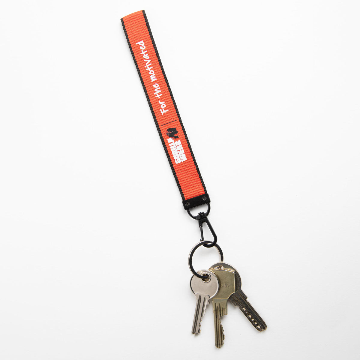 Gorilla Wear Lanyard Keychain, red