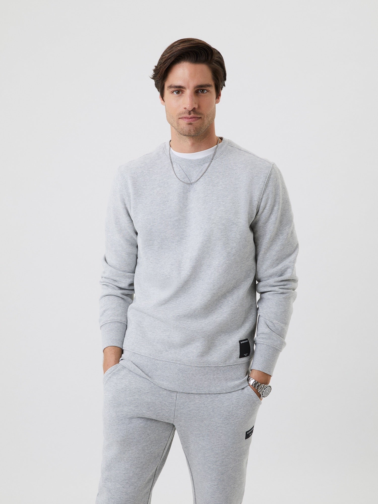 BJÖRN BORG Centre Crew Light Grey Melange