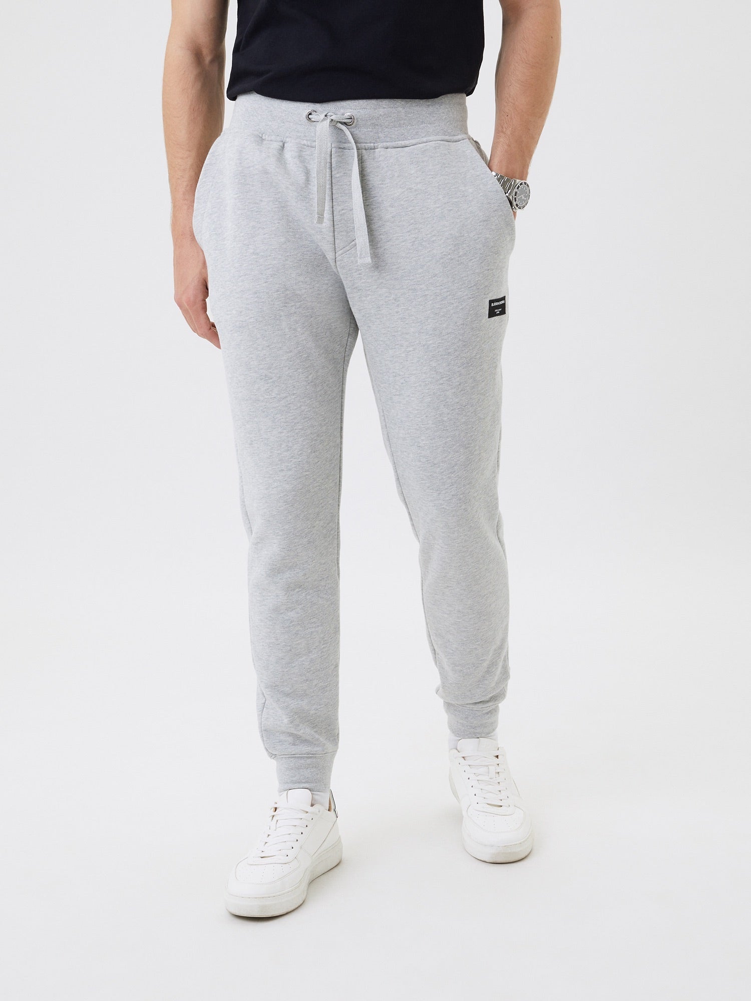 BJÖRN BORG Centre Tapered Pants Light Grey Melange