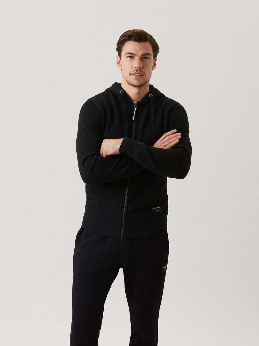 BJÖRN BORG Centre Zip Hoodie Black Beauty