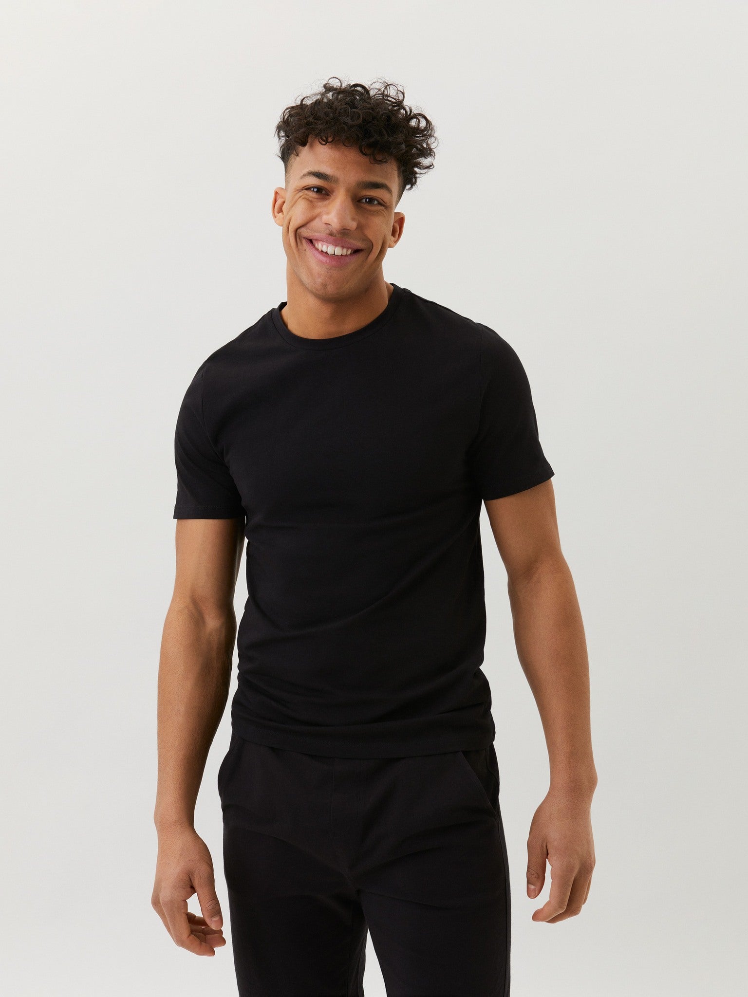 BJÖRN BORG Core Slim T-shirt 2p Black Beauty
