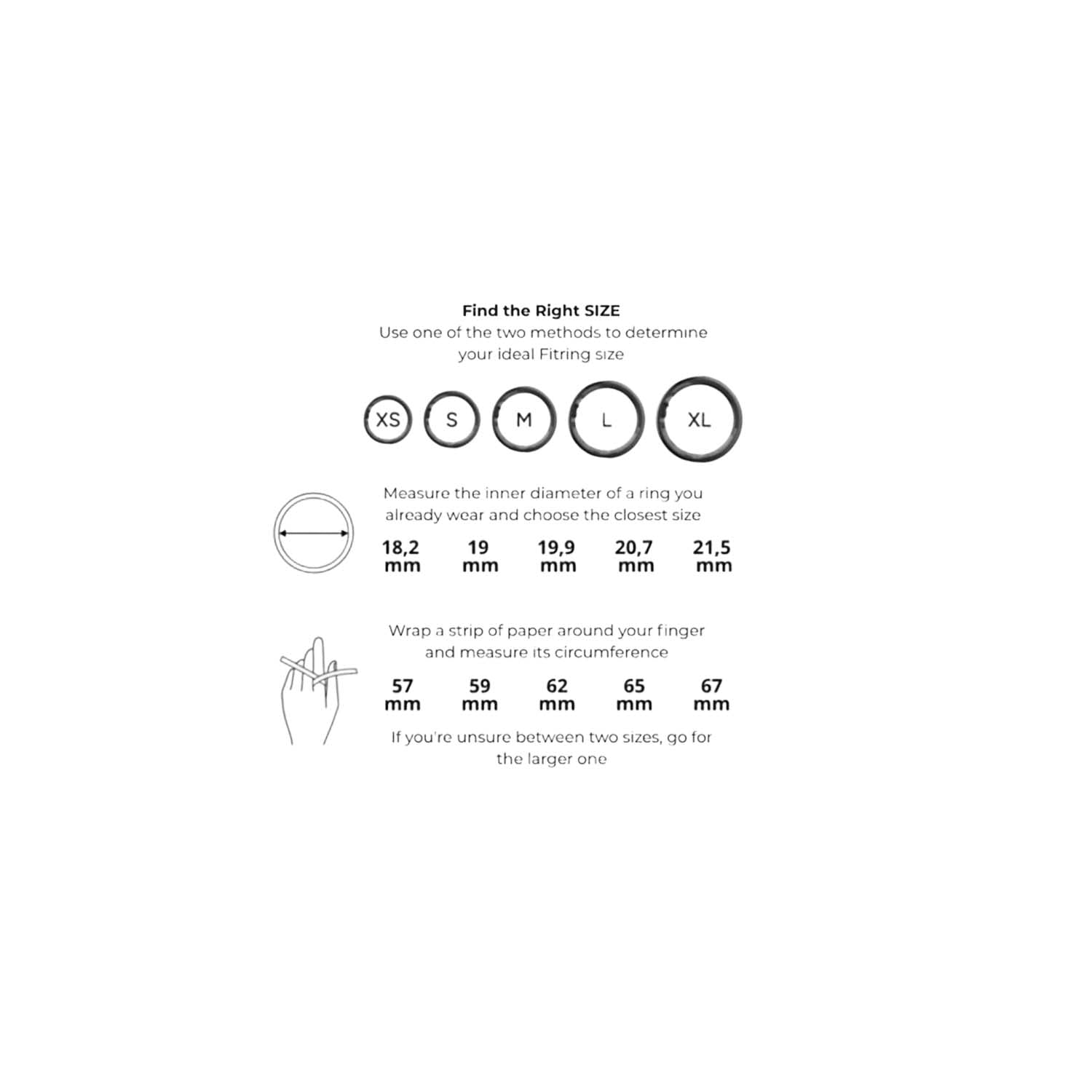 Fitpaddy Fitring Smart Ring med Display L