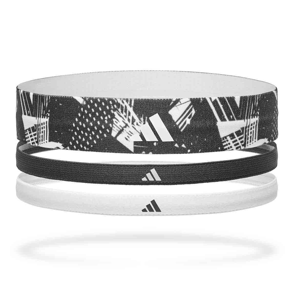 Adidas Hairbands - Set of 3 (Graph) Black/White