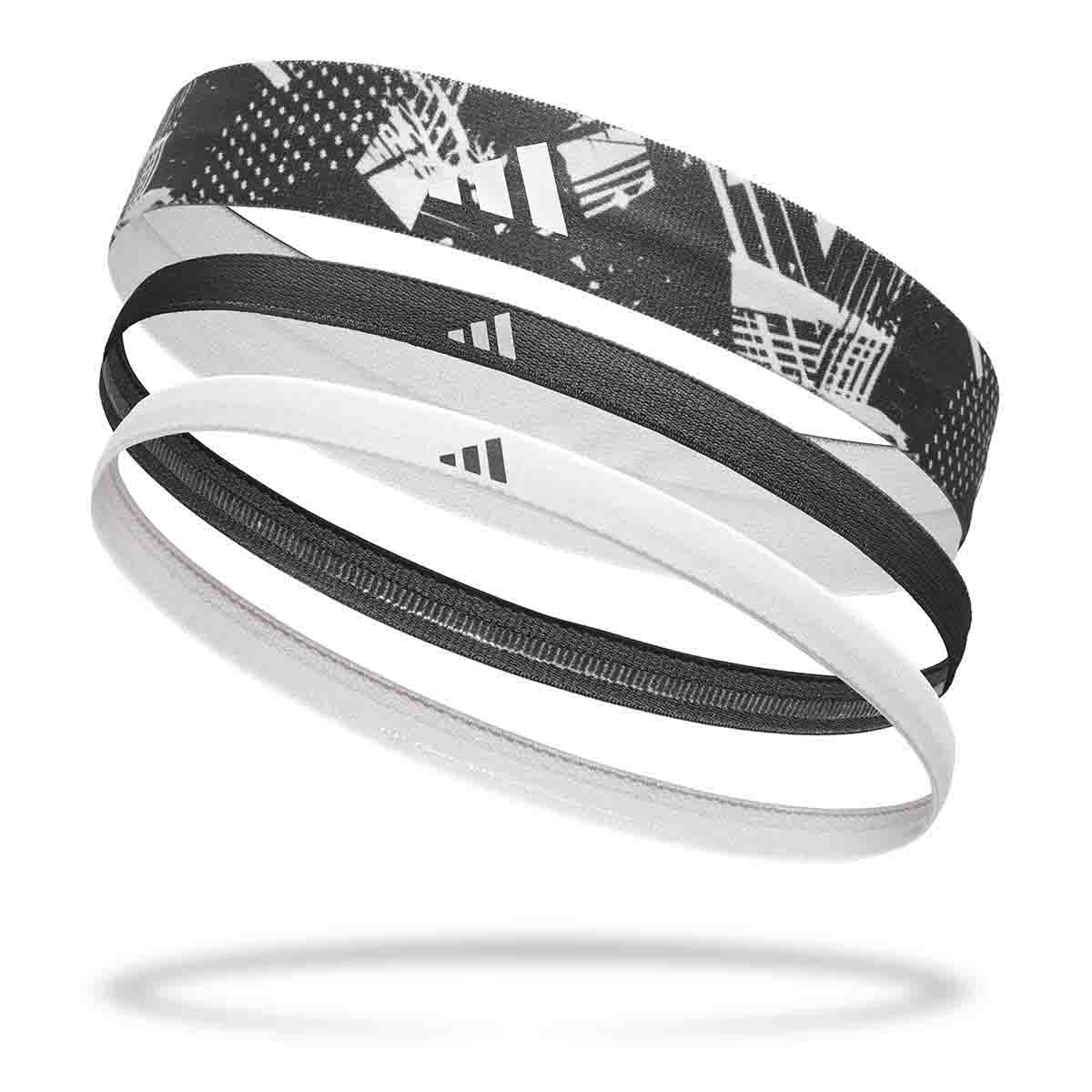 Adidas Hairbands - Set of 3 (Graph) Black/White