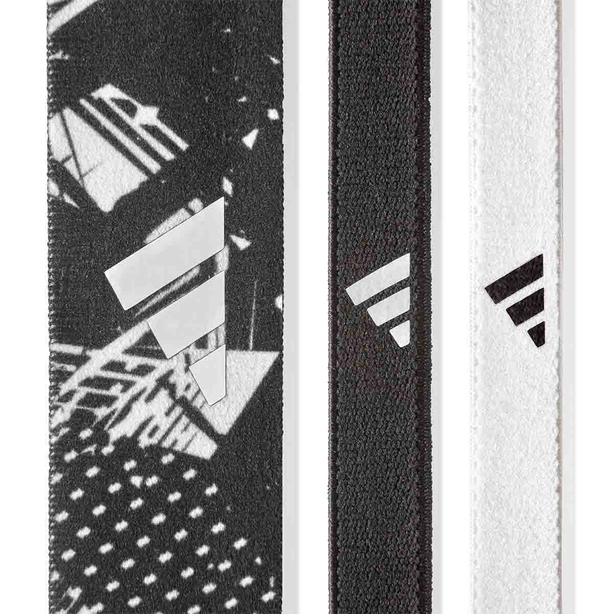 Adidas Hairbands - Set of 3 (Graph) Black/White