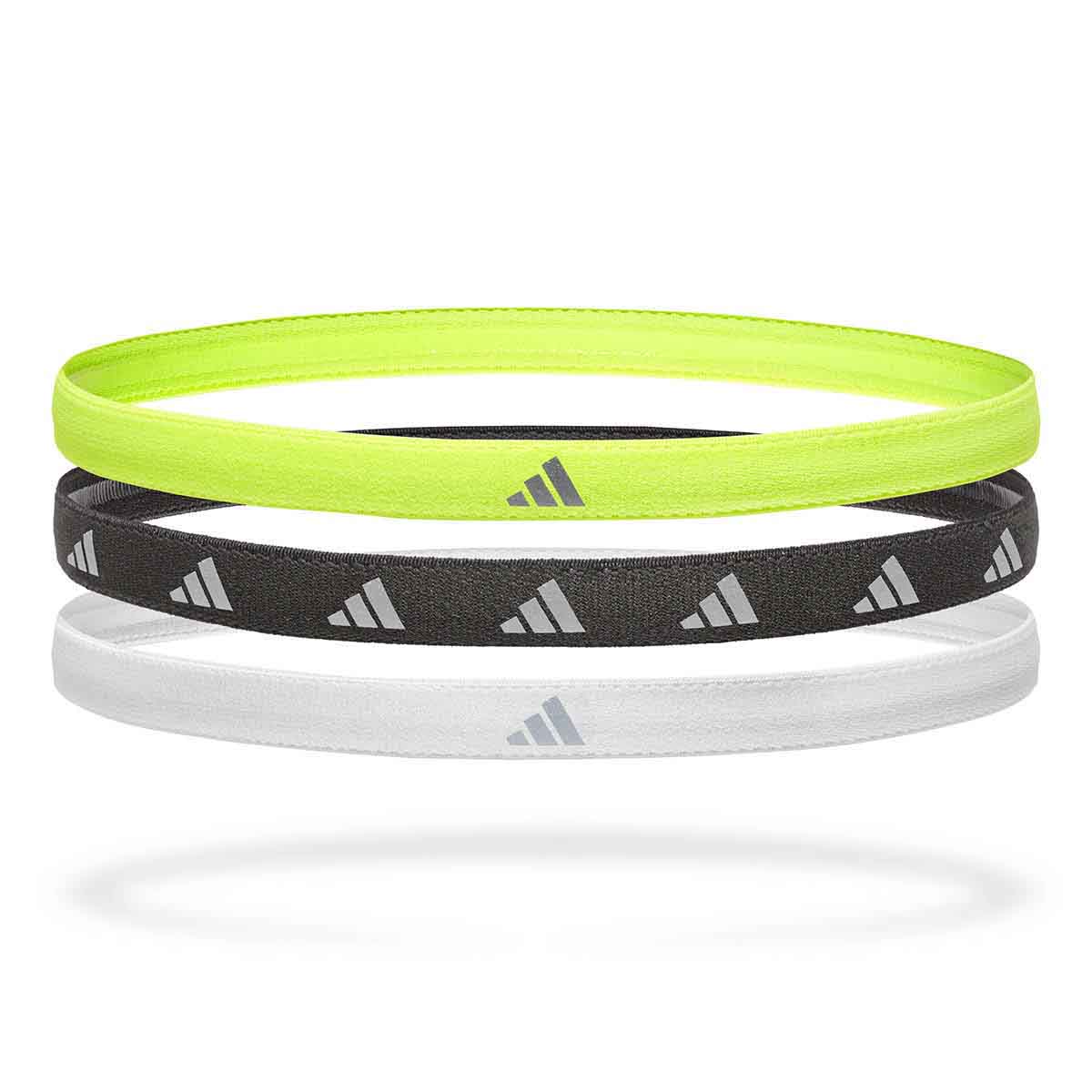 Adidas Hairbands - Set of 3 (Reflec) Lucid Lemon/White/Silver/Refle