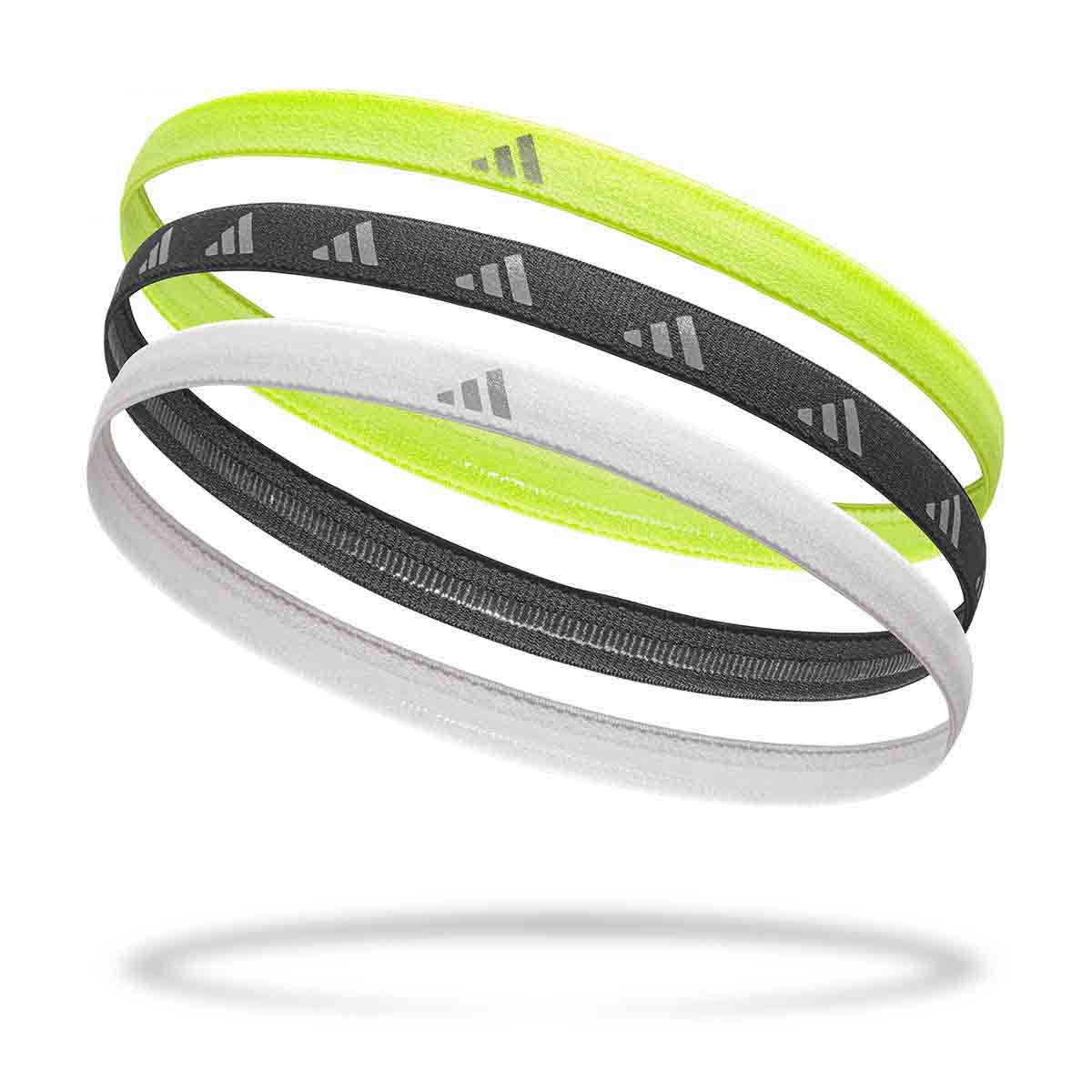 Adidas Hairbands - Set of 3 (Reflec) Lucid Lemon/White/Silver/Refle
