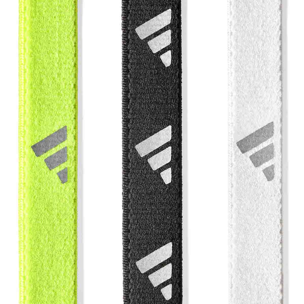 Adidas Hairbands - Set of 3 (Reflec) Lucid Lemon/White/Silver/Refle