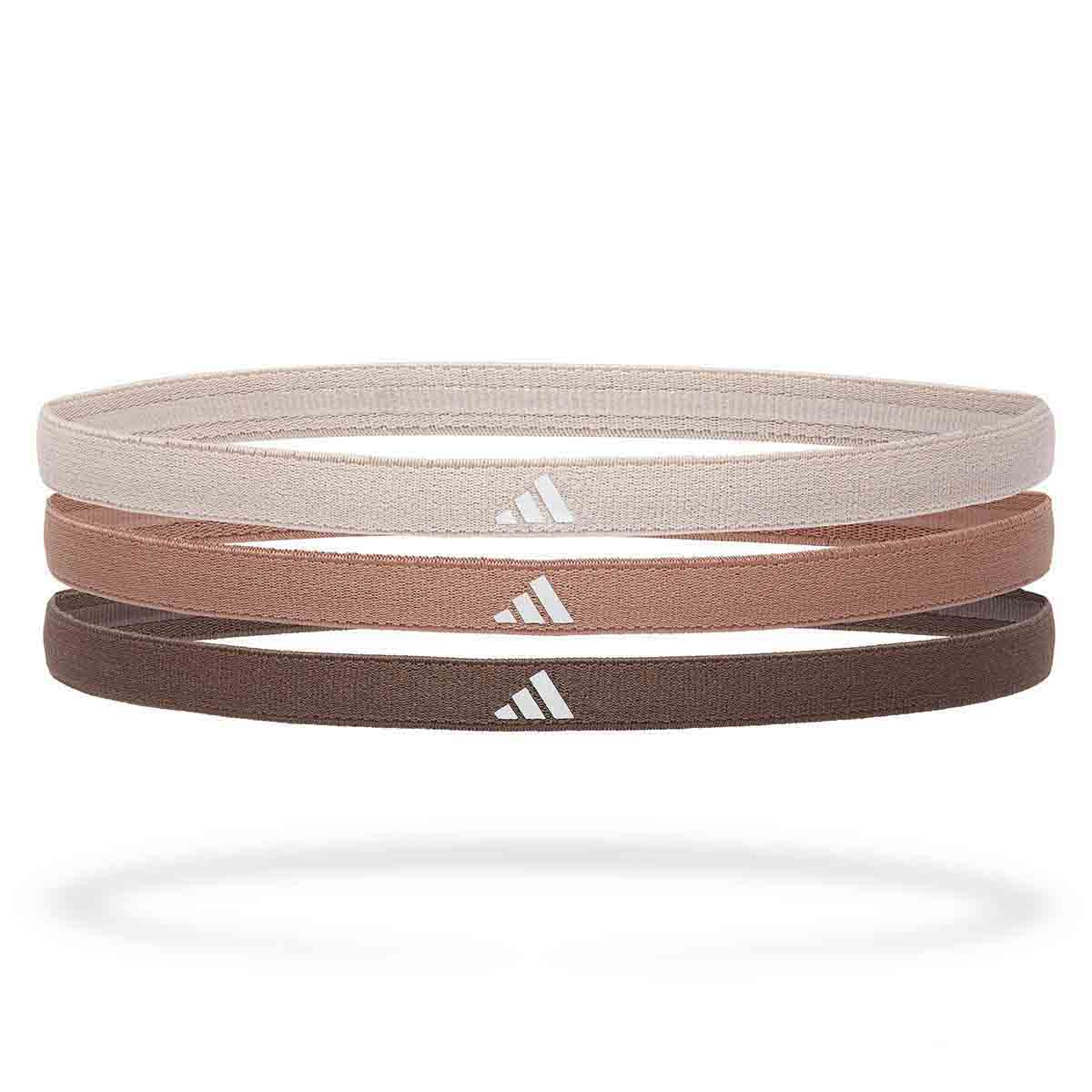 Adidas Hairbands - Set of 3 Taupe/Clay Strata/Earth Strata