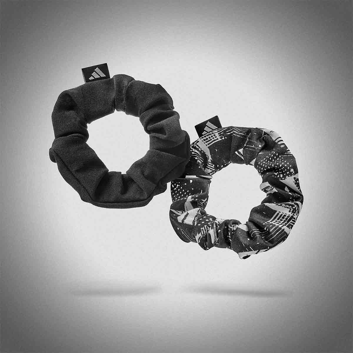 Adidas Hair Scrunchies Black/White