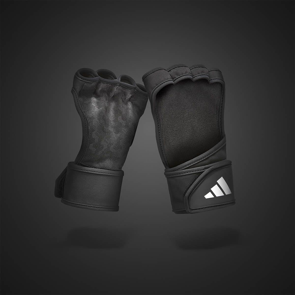 Adidas Open Back Training Gloves Black