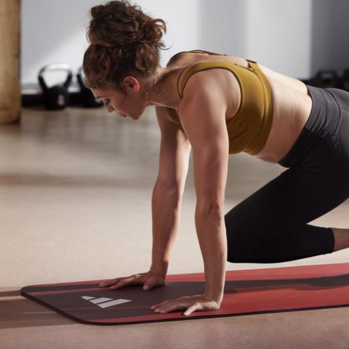 Adidas Fitness Mat - Red - 7mm Red