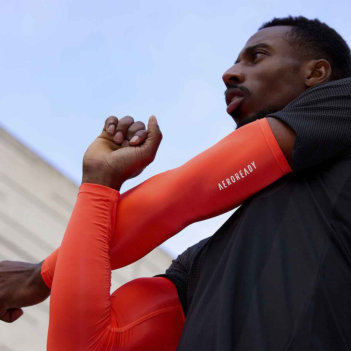 Adidas Aeroready Compres Arm Sleeves Red