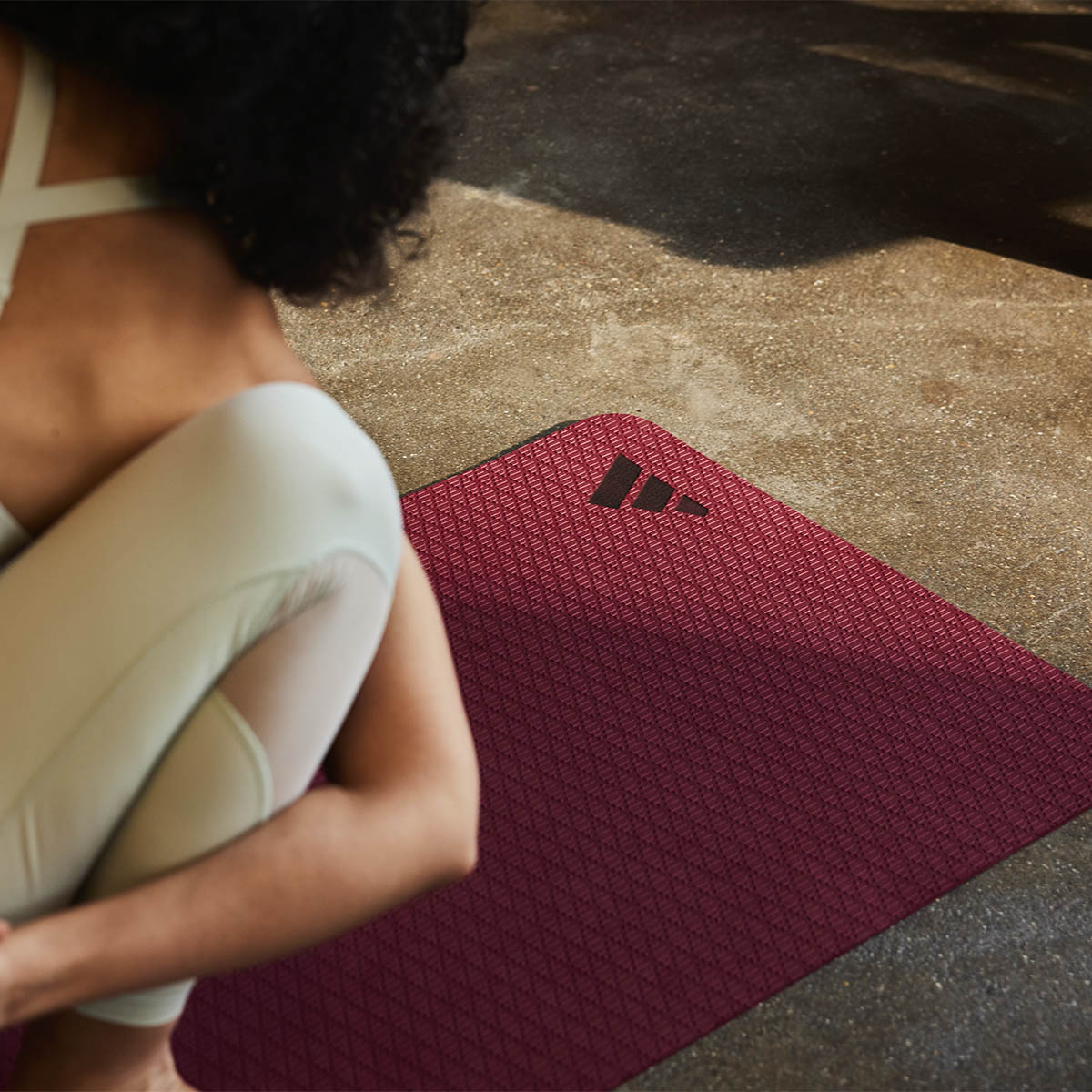 Adidas Yoga Mat - 4mm Collegiate Burgundy