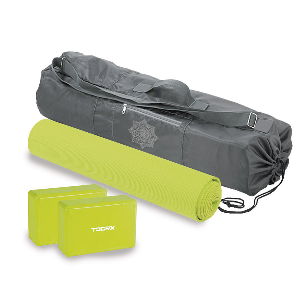 Toorx Yoga Set (Mat+2 bricks+bag) Green