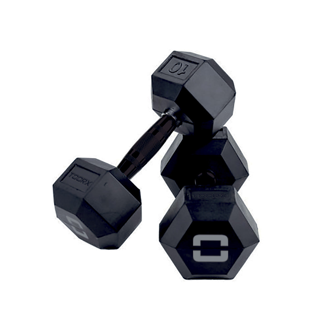 Toorx Hex. Rubber Dumbbell 3 Kg