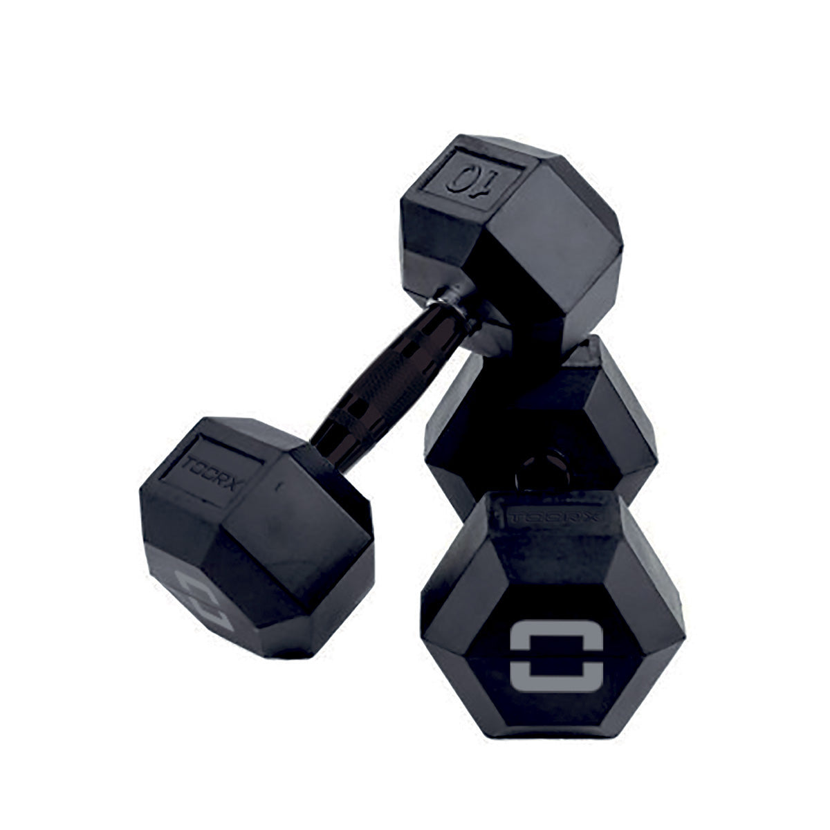 Toorx Hex. Rubber Dumbbell 8 Kg