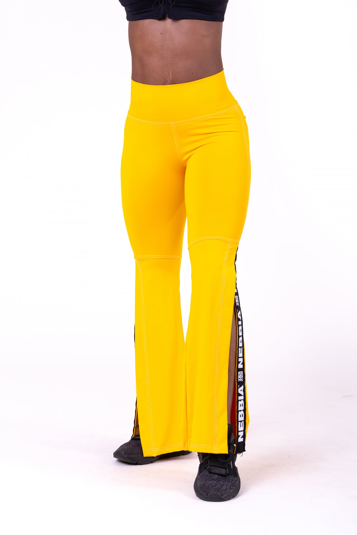 NEBBIA 70’s Fancy Flare Pants, yellow