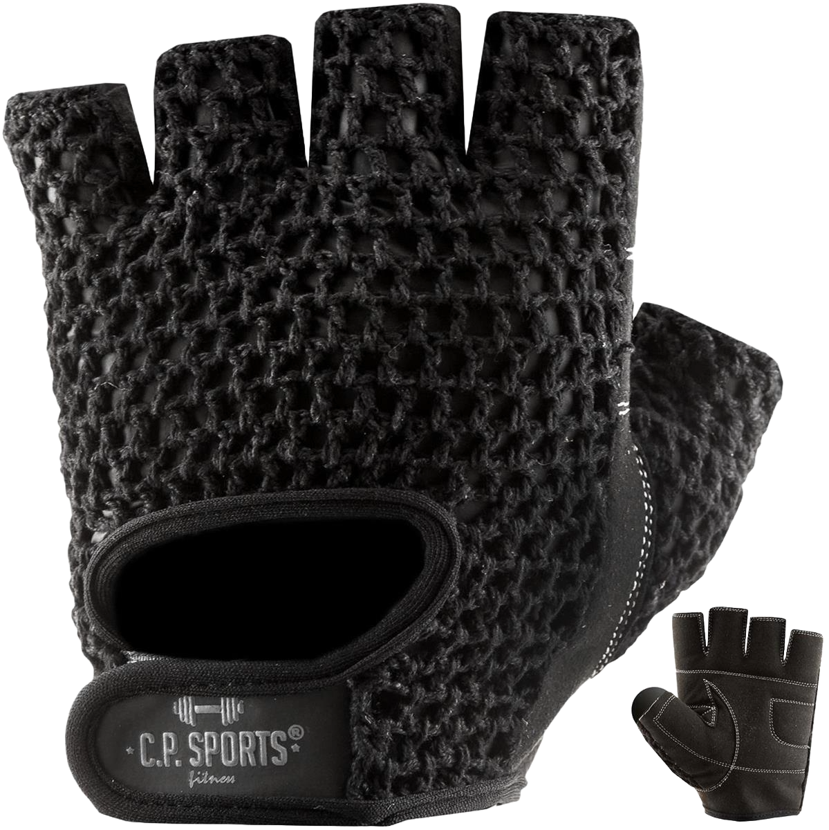 C.P. Sports Classic Mesh Glove, black/black