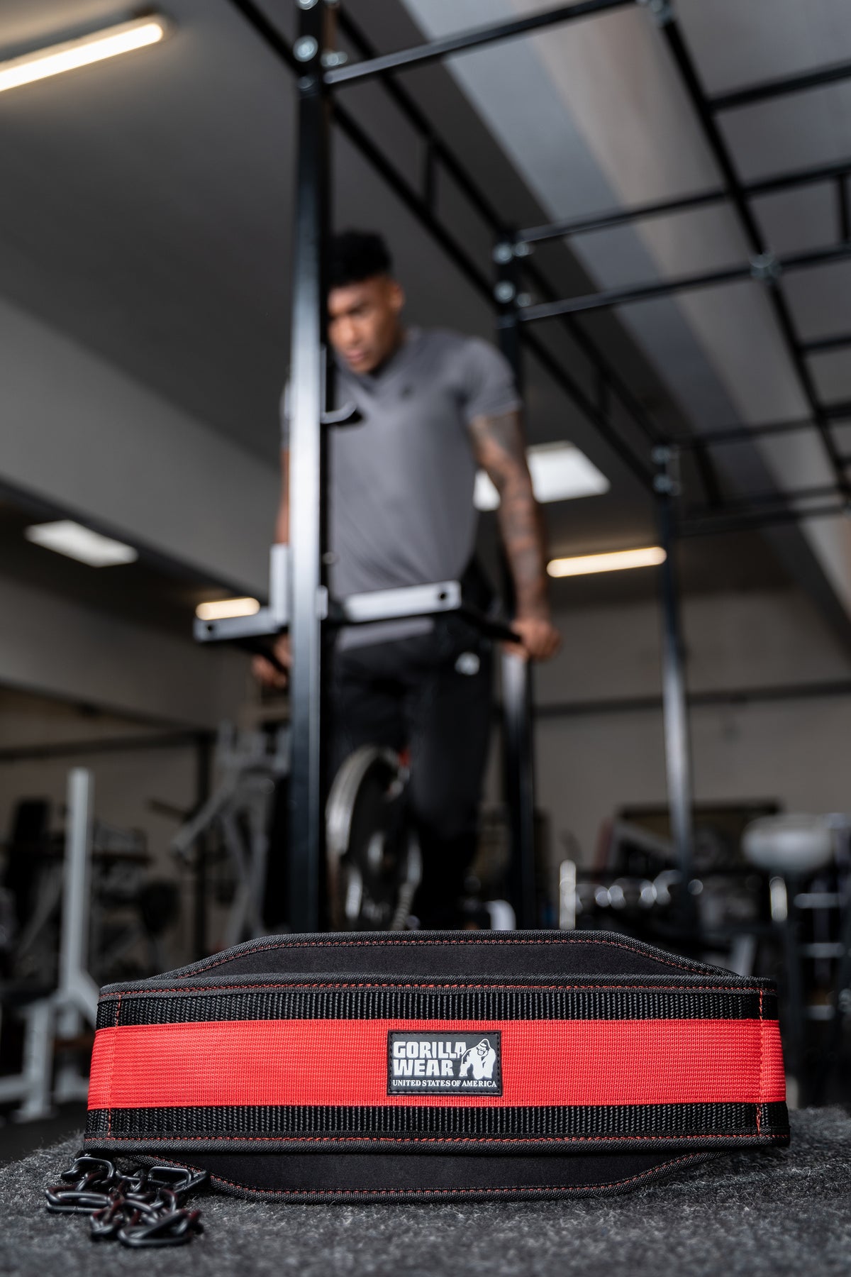 Gorilla Wear GW Nylon Dip Belt, black