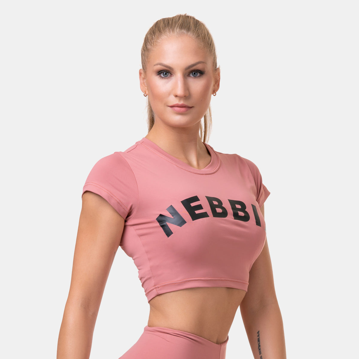 NEBBIA Sporty Crop Top, old rose