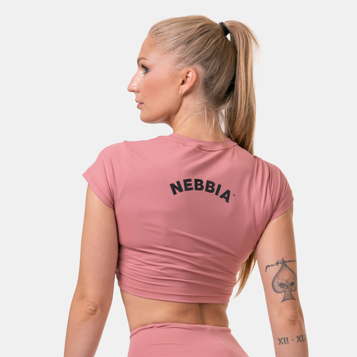 NEBBIA Sporty Crop Top, old rose