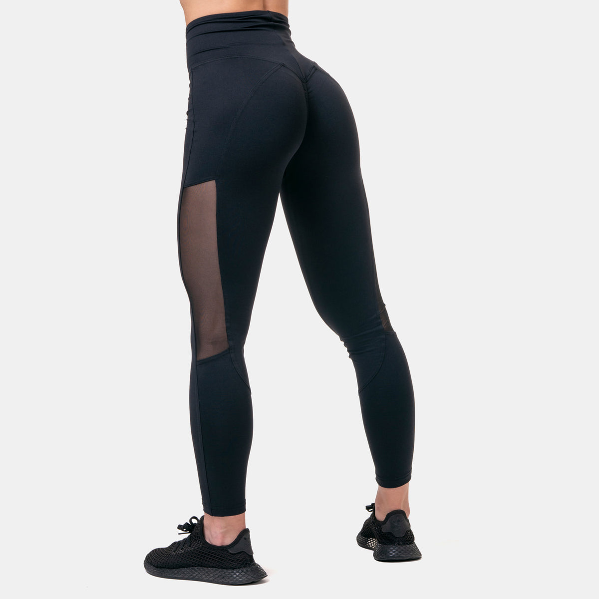 NEBBIA High Waist Mesh Tights, black
