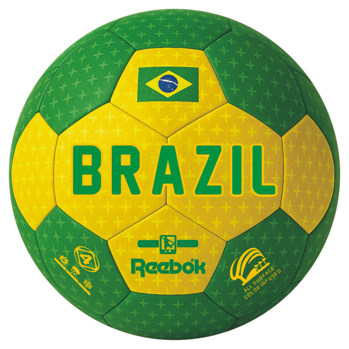 Reebok Fotboll World Cup Brasilien grön/gul