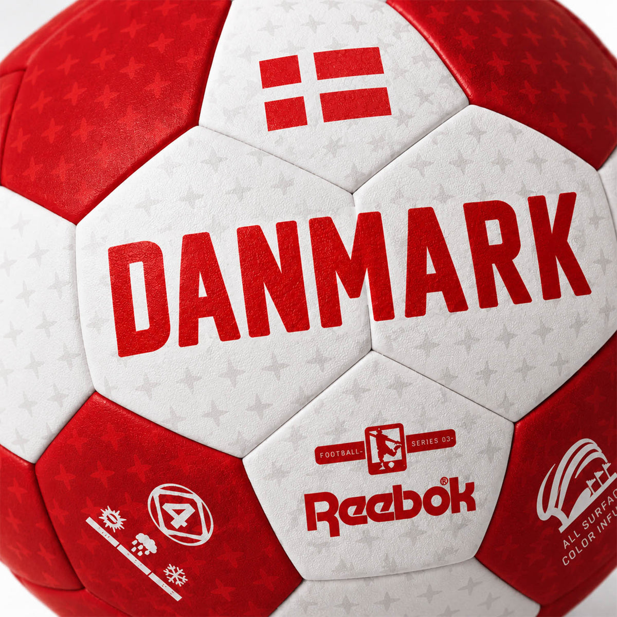 Reebok Fotboll World Cup Danmark röd/vit