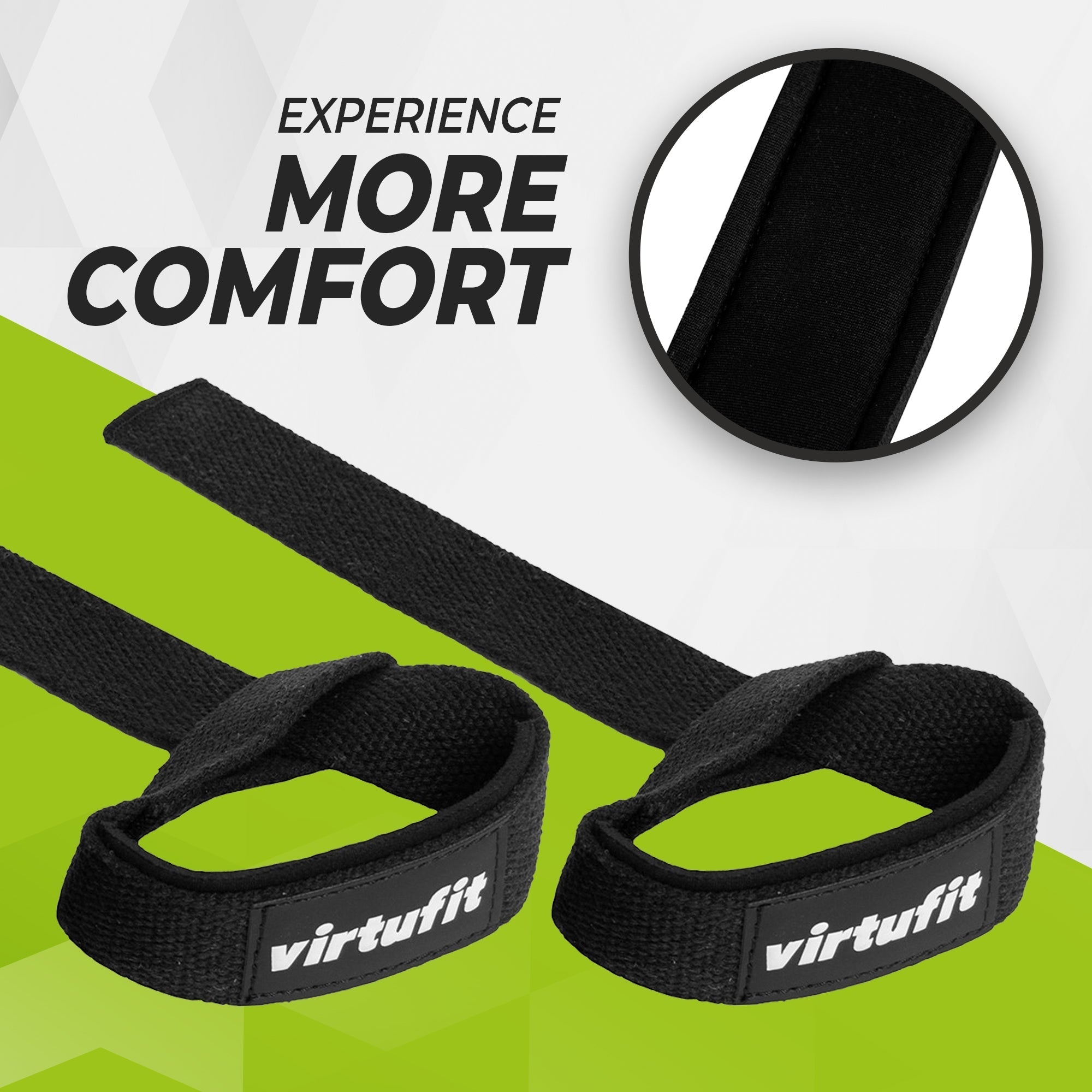 Virtufit VirtuFit Padded Lifting Straps, black