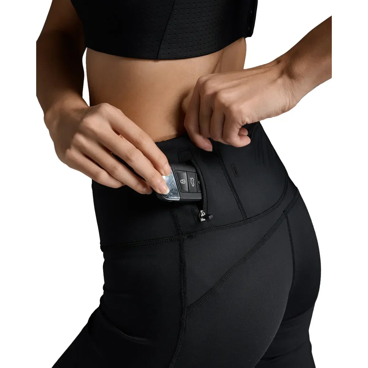 2XU LIGHT SPEED MID-RISE COMPRESSION SHORTS Black/Gold Reflective